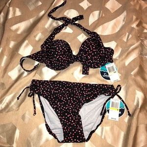 NWT Pink Polkadot Bikini set
